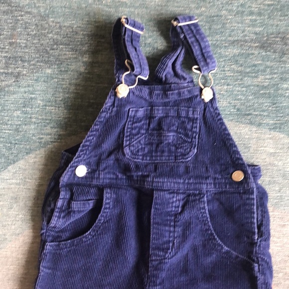 Vintage Field Gear Corduroy Blue Bibs - Picture 2 of 7